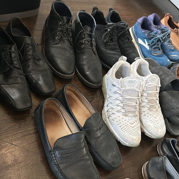 14 pairs of mends shoes size 11-12
